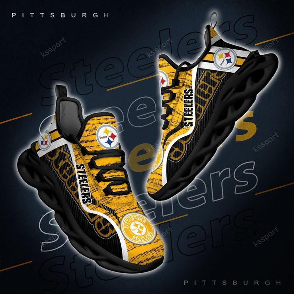 Pittsburgh Steelers Max Soul ShoesSneakers for Men And Women – NFL Football Fan Shoes, Team Sneakers - Image 6