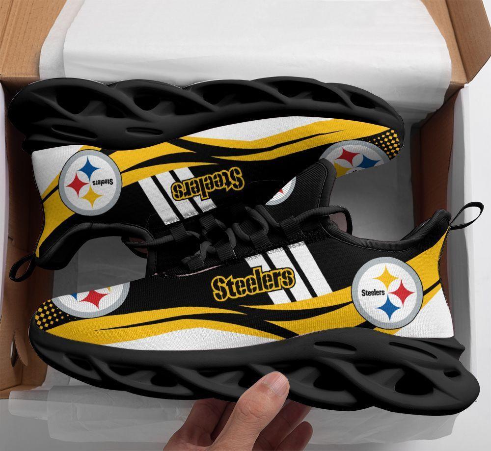Pittsburgh Steelers Max Soul ShoesSneakers for Men And Women – NFL Football Fan Shoes, Team Sneakers - Image 6