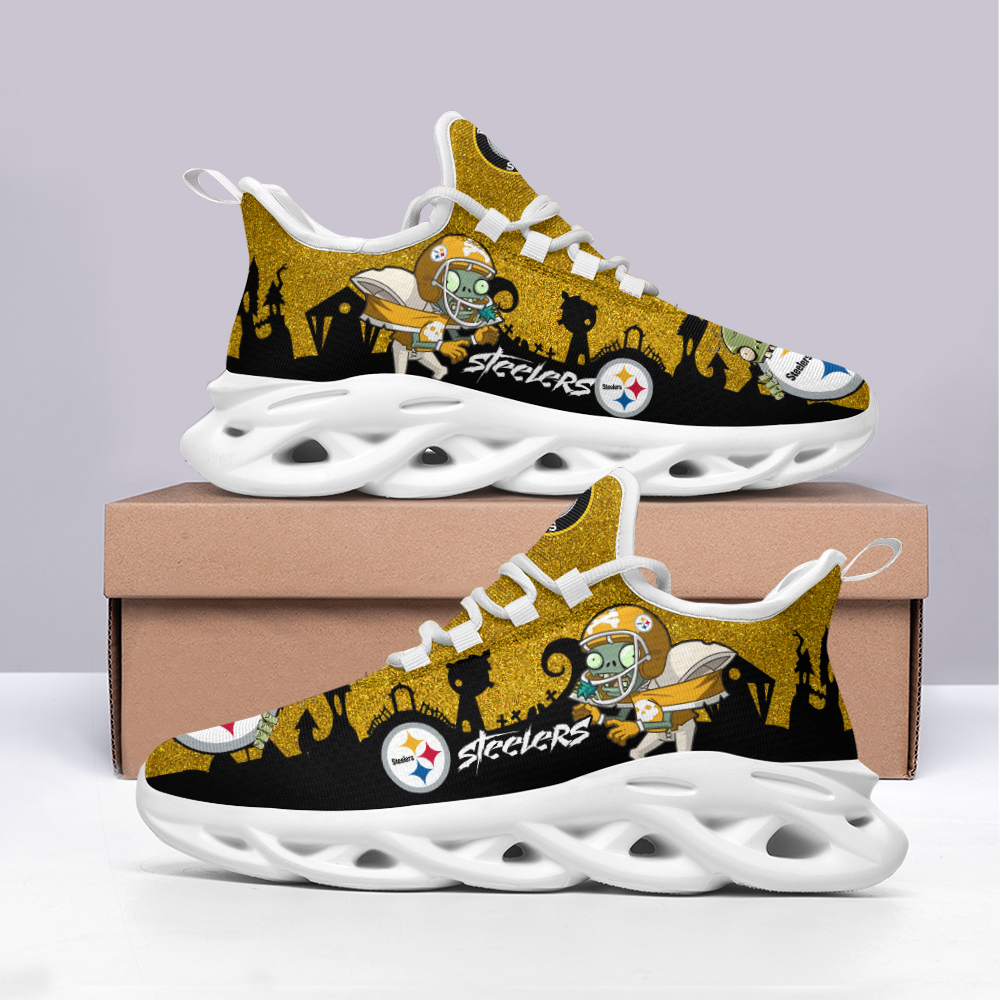 Pittsburgh Steelers Max Soul ShoesSneakers for Men And Women – NFL Football Fan Shoes, Team Sneakers