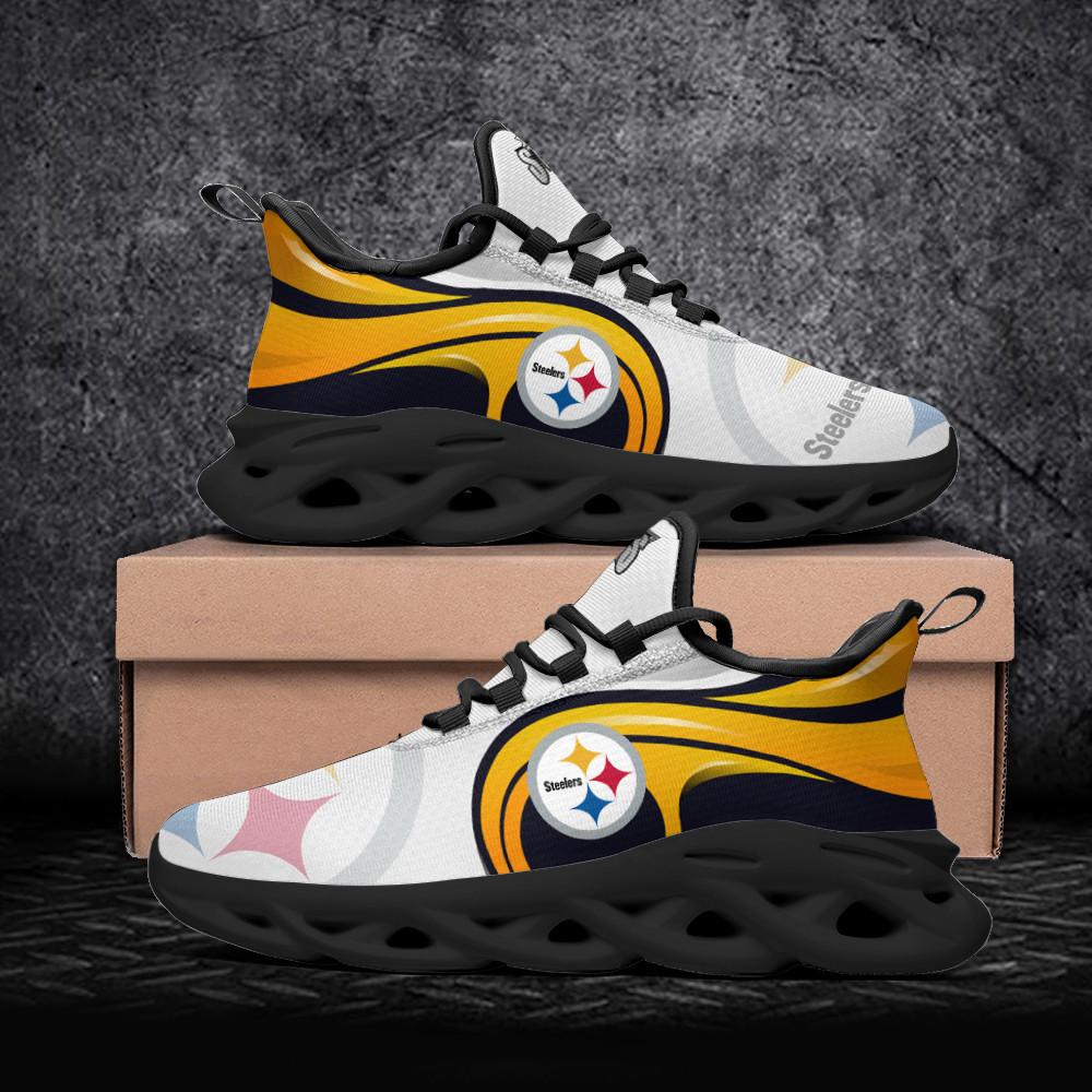 Pittsburgh Steelers Max Soul ShoesSneakers for Men And Women – NFL Football Fan Shoes, Team Sneakers - Image 4