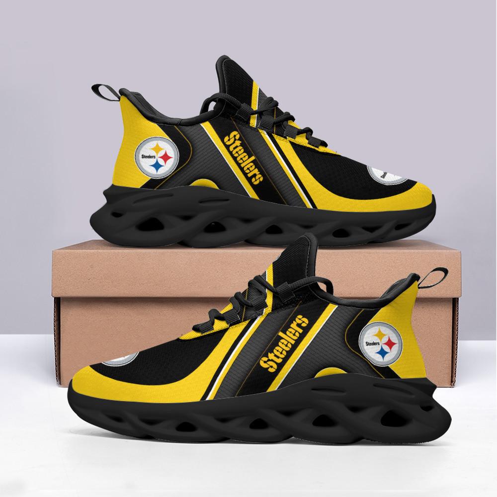 Pittsburgh Steelers Max Soul ShoesSneakers for Men And Women – NFL Football Fan Shoes, Team Sneakers - Image 3