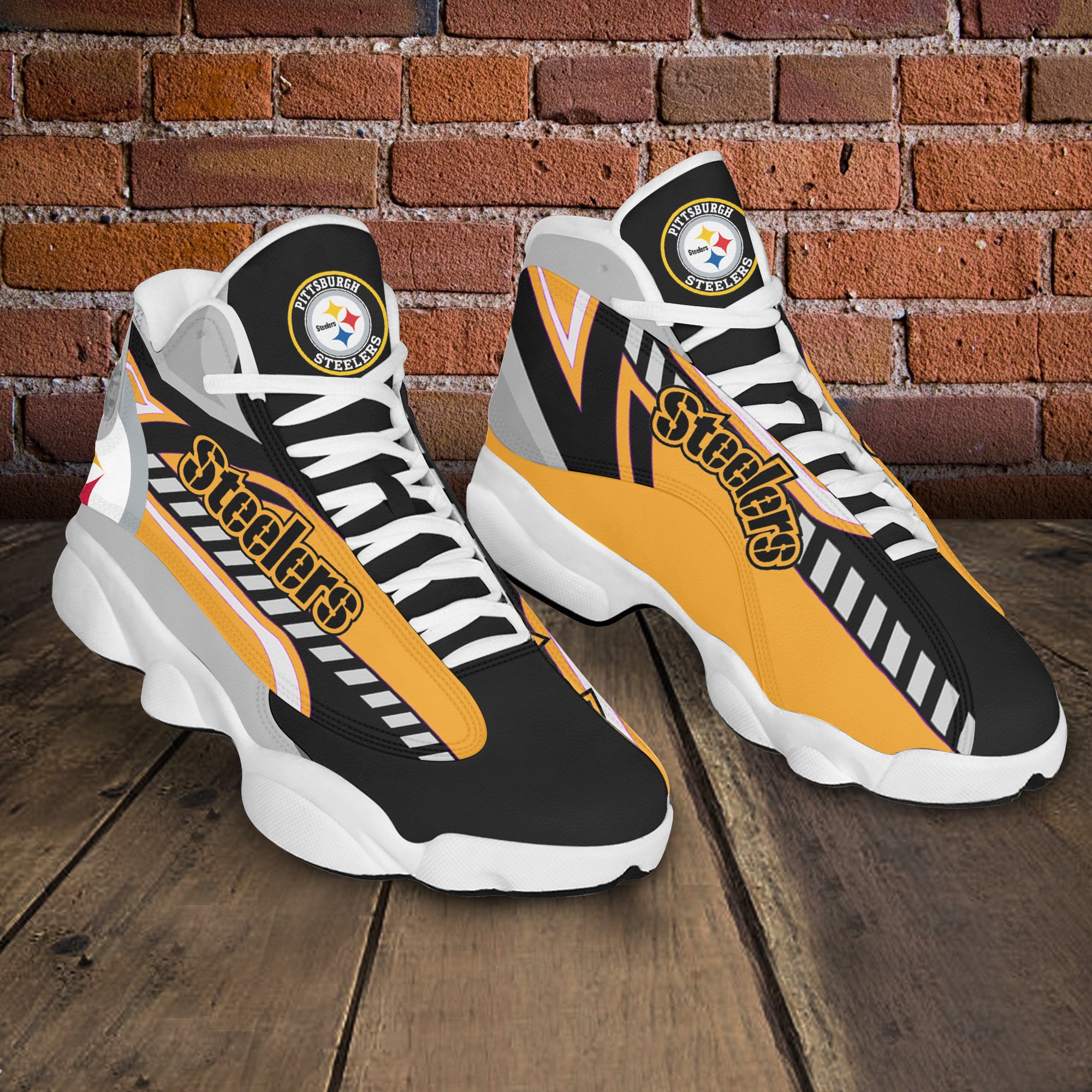 Pittsburgh Steelers NFL JD13 Sneakers Shoes for Men & Women | Custom Fan Gift