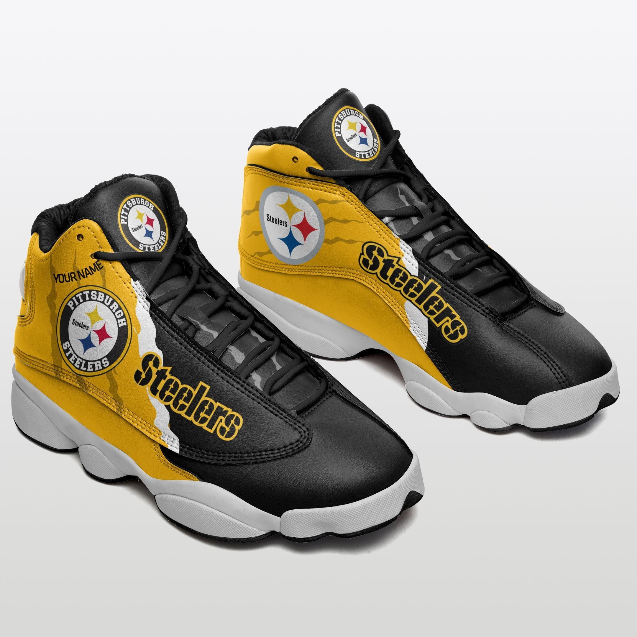 Pittsburgh Steelers NFL JD13 Sneakers Shoes for Men & Women | Custom Fan Gift
