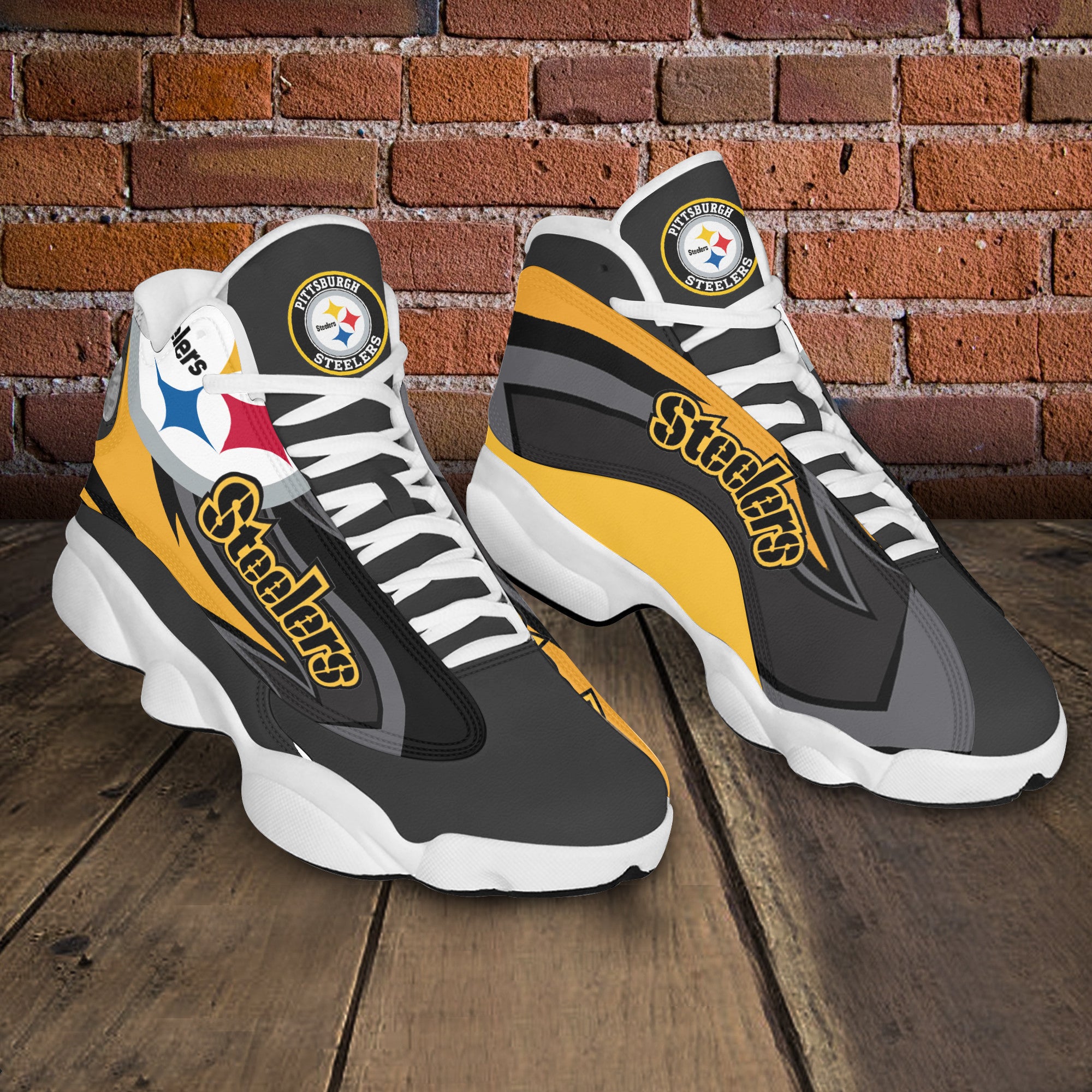 Pittsburgh Steelers NFL JD13 Sneakers Shoes for Men & Women | Custom Fan Gift