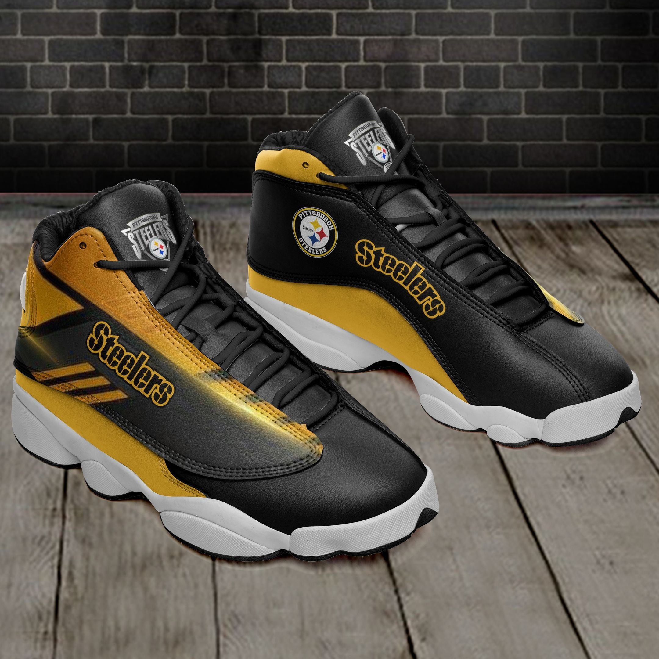 Pittsburgh Steelers NFL JD13 Sneakers Shoes for Men & Women | Custom Fan Gift