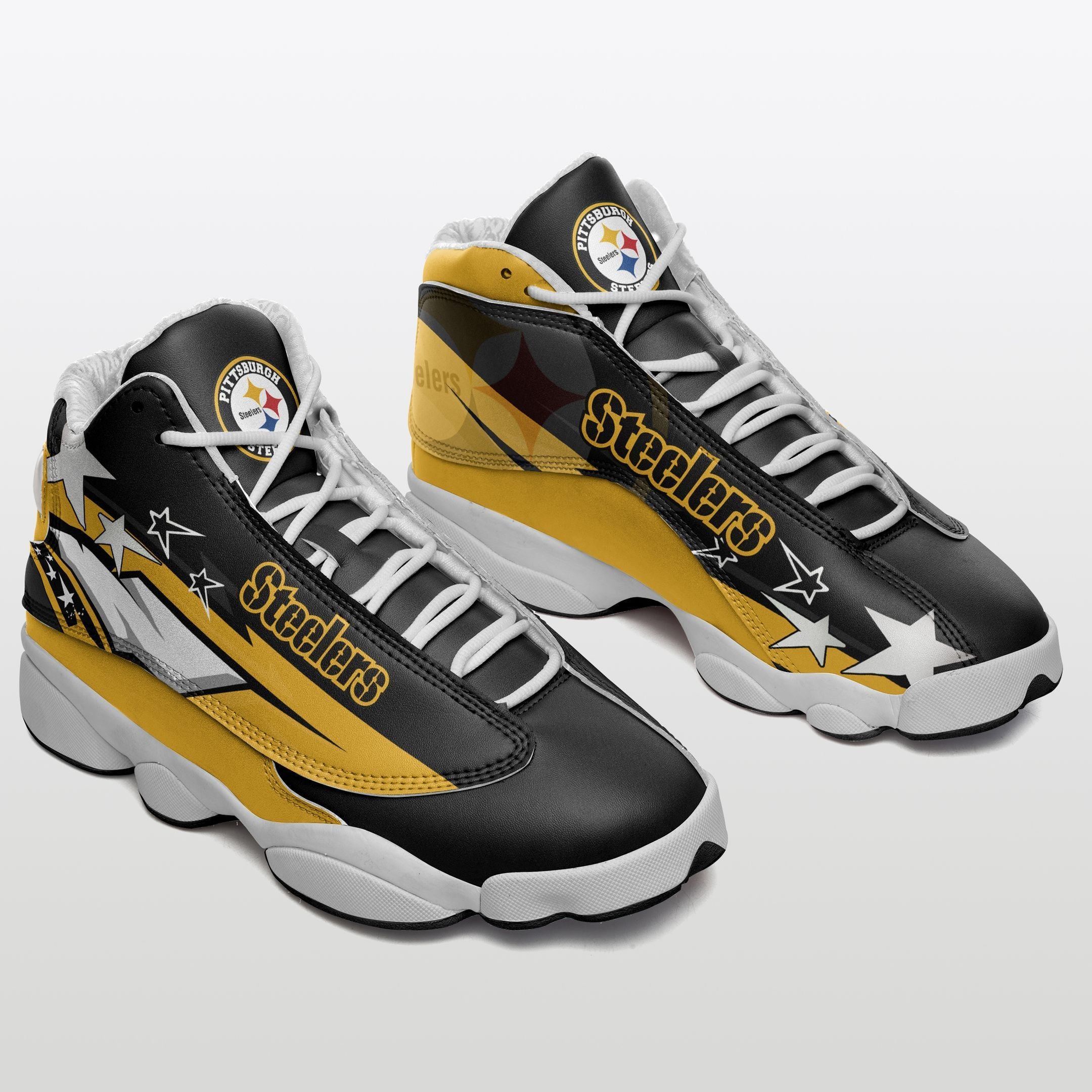 Pittsburgh Steelers NFL JD13 Sneakers Shoes for Men & Women | Custom Fan Gift