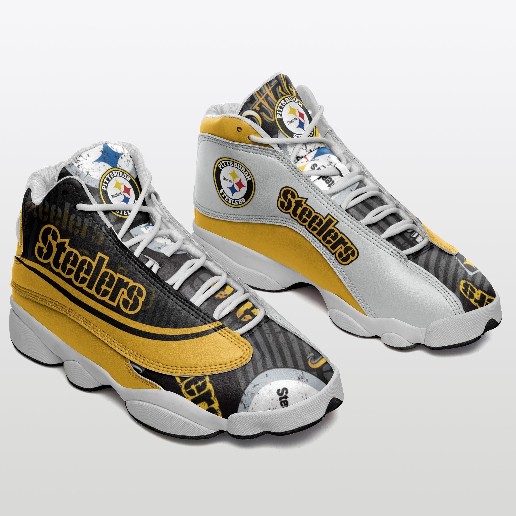Pittsburgh Steelers NFL JD13 Sneakers Shoes for Men & Women | Custom Fan Gift