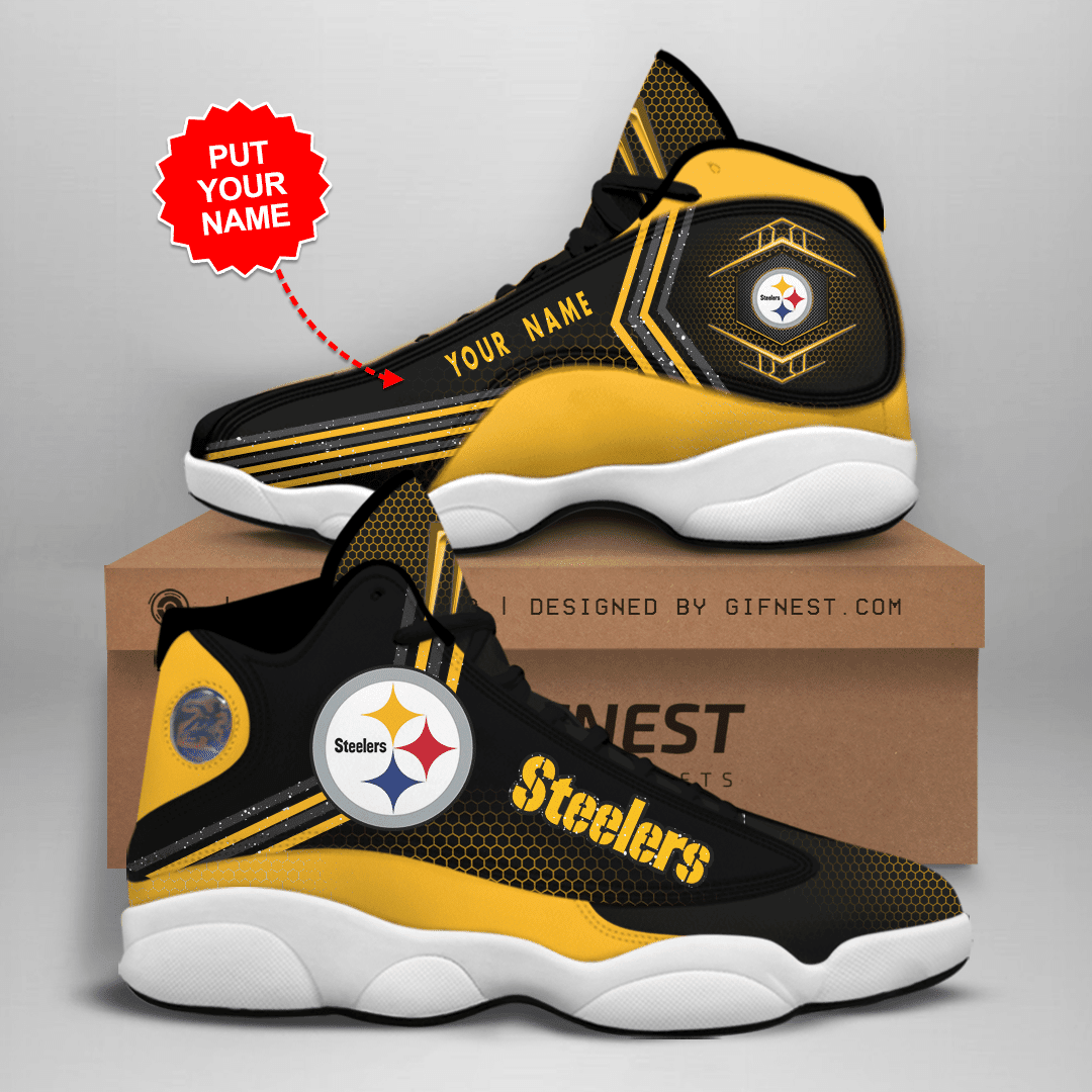 Pittsburgh Steelers NFL JD13 Sneakers Shoes for Men & Women | Custom Fan Gift