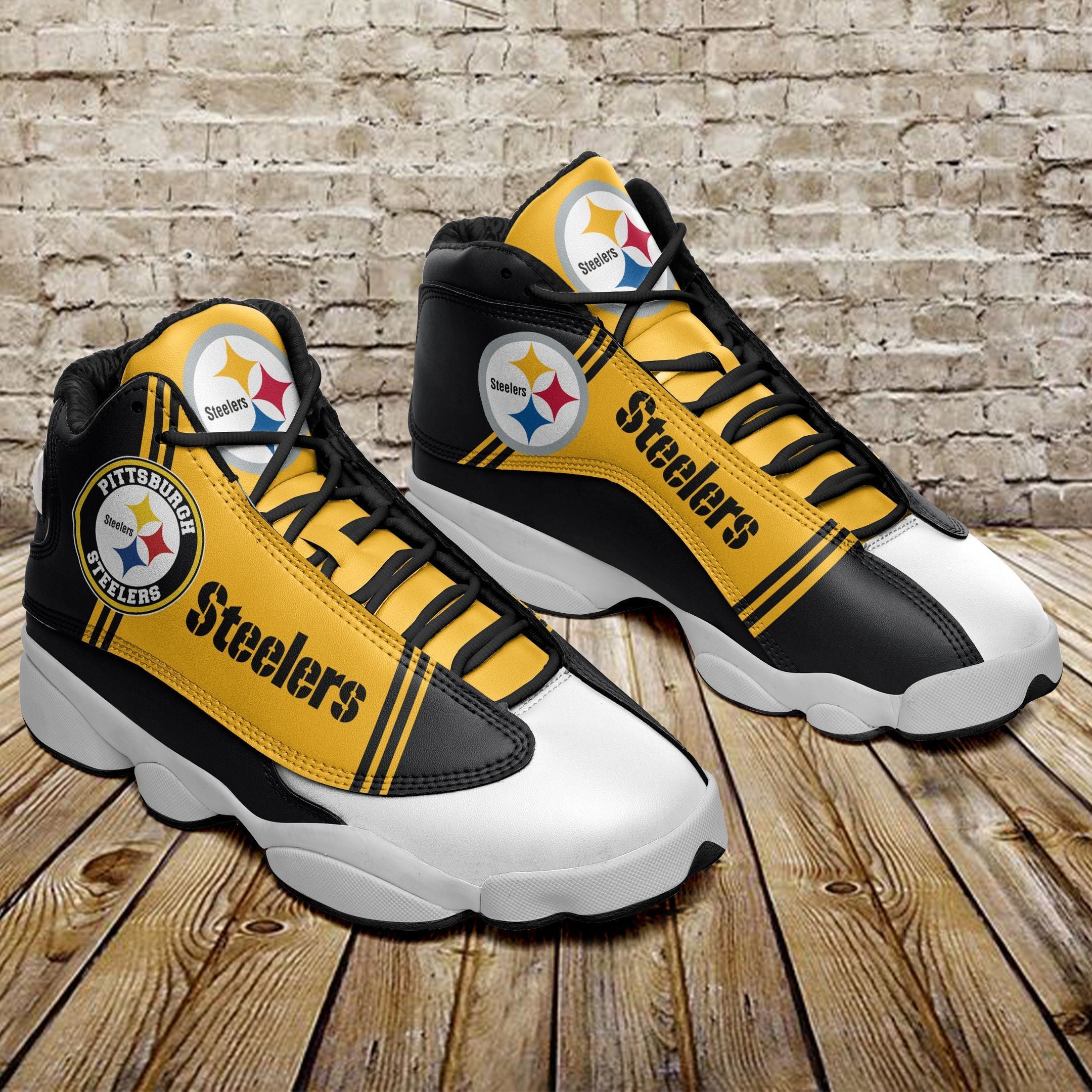 Pittsburgh Steelers NFL JD13 Sneakers Shoes for Men & Women | Custom Fan Gift