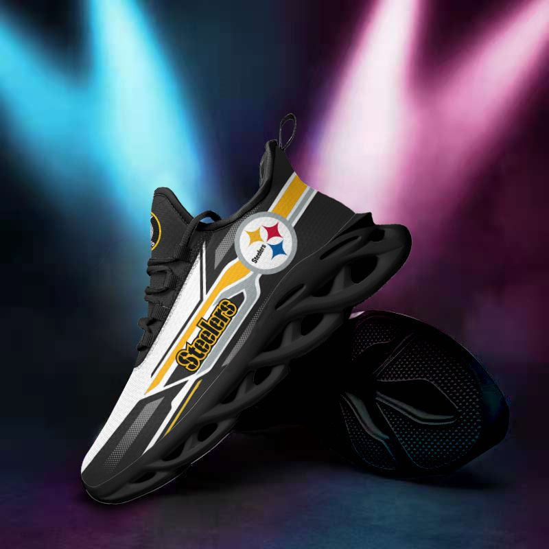 Pittsburgh Steelers NFL Max Soul Shoes Sneakers for Men And Women – NFL Football Fan Shoes, Team Sneakers
