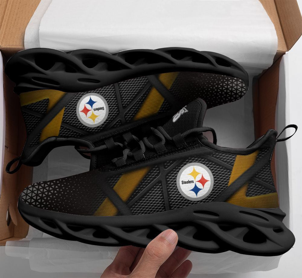 Pittsburgh Steelers NFL Max Soul Shoes Sneakers for Men And Women – NFL Football Fan Shoes, Team Sneakers - Image 4