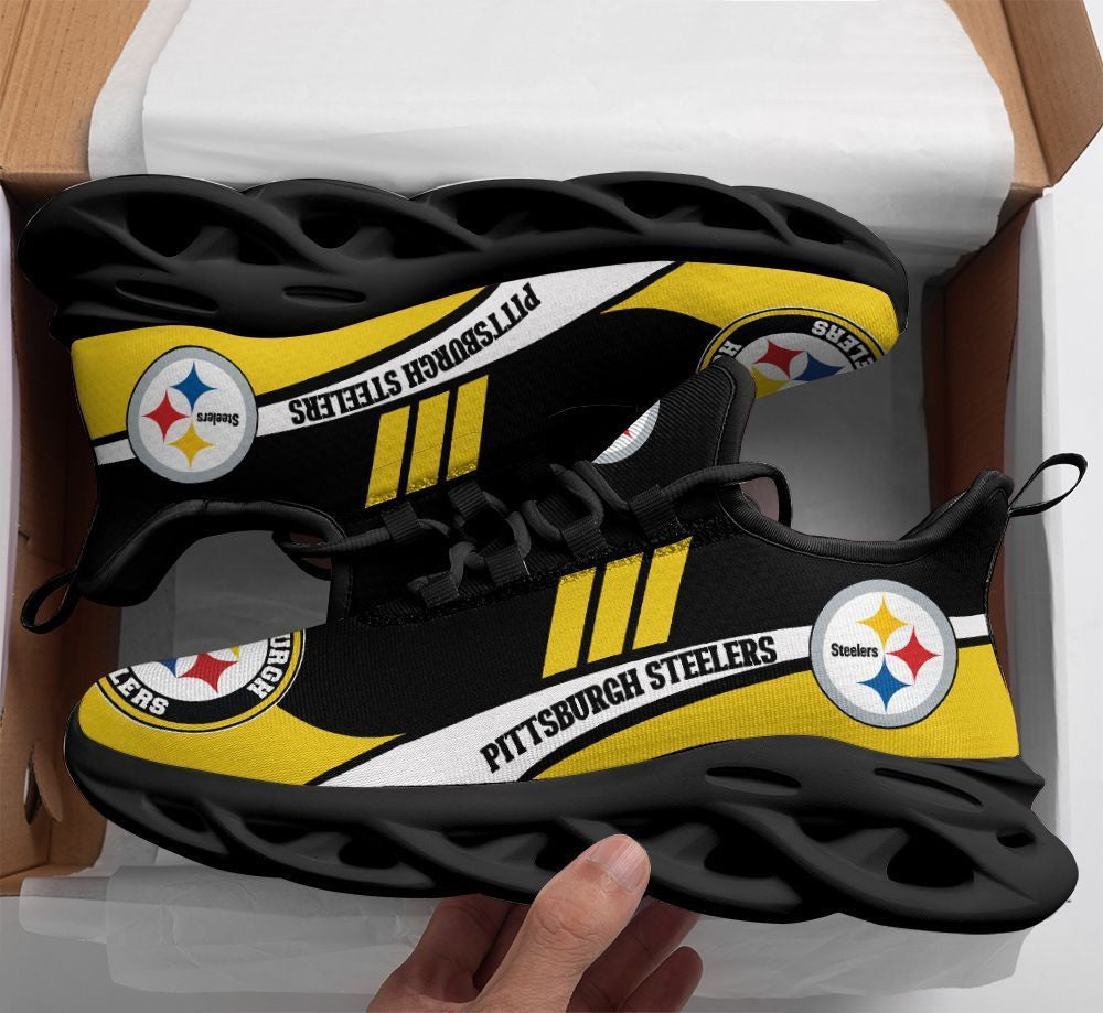 Pittsburgh Steelers NFL Max Soul Shoes Sneakers for Men And Women – NFL Football Fan Shoes, Team Sneakers - Image 3
