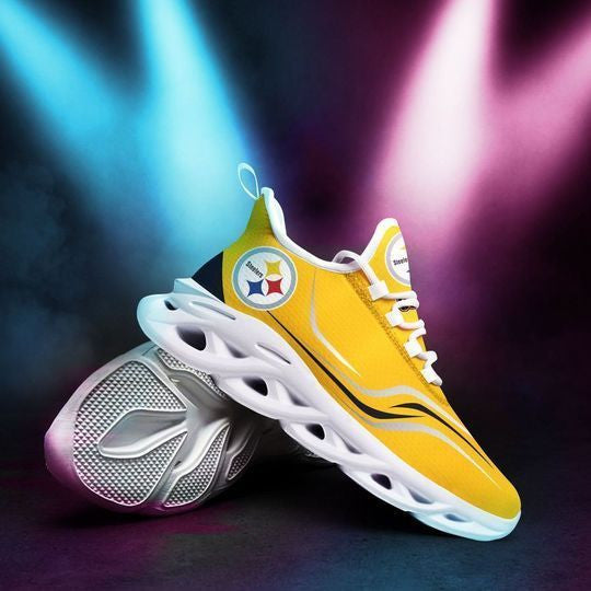 Pittsburgh Steelers NFL Max Soul Shoes Sneakers for Men And Women – NFL Football Fan Shoes, Team Sneakers