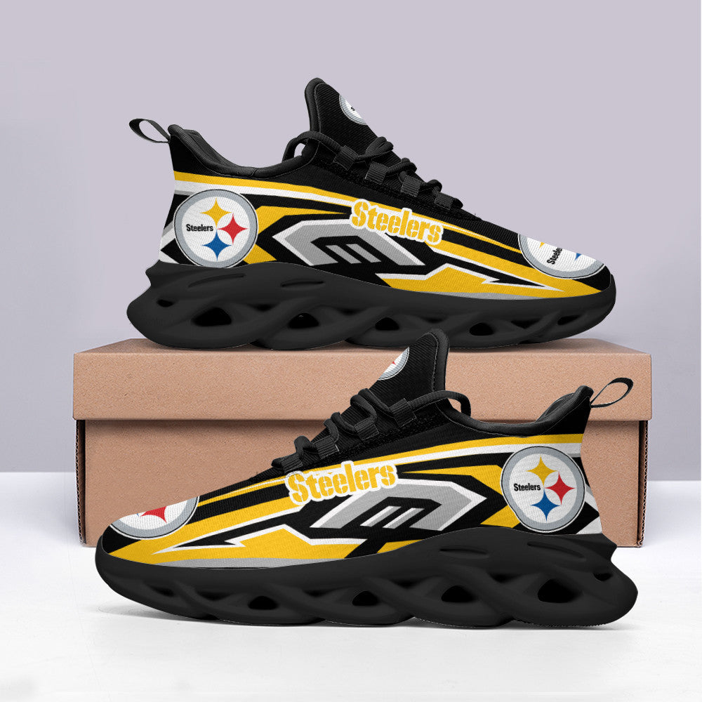 Pittsburgh Steelers NFL Max Soul Shoes Sneakers for Men And Women – NFL Football Fan Shoes, Team Sneakers - Image 3