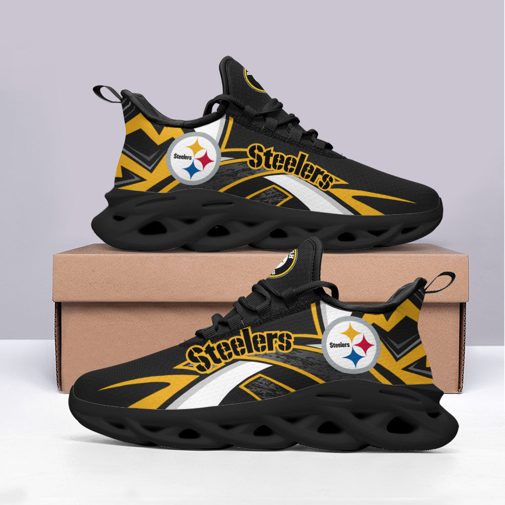 Pittsburgh Steelers NFL Max Soul Shoes Sneakers for Men And Women – NFL Football Fan Shoes, Team Sneakers - Image 4