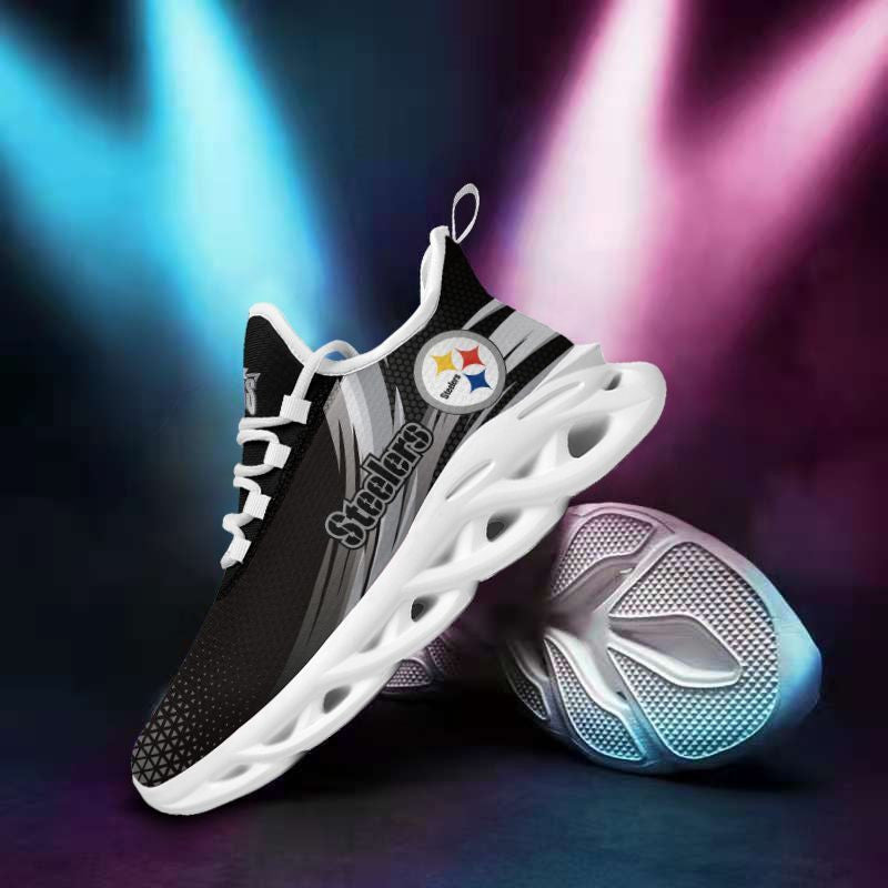 Pittsburgh Steelers NFL Max Soul Shoes Sneakers for Men And Women – NFL Football Fan Shoes, Team Sneakers