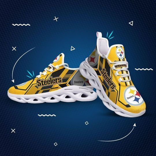 Pittsburgh Steelers NFL Max Soul Shoes Sneakers for Men And Women – NFL Football Fan Shoes, Team Sneakers - Image 4