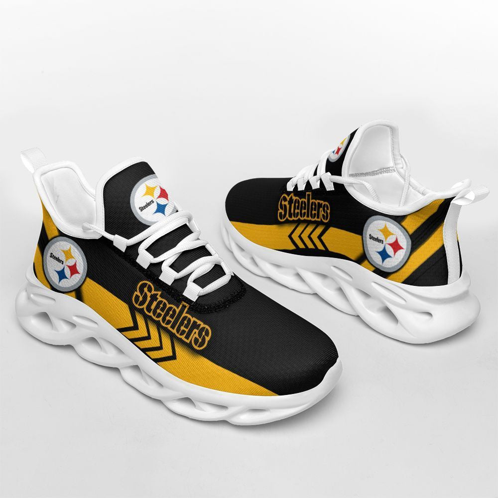 Pittsburgh Steelers NFL Max Soul Shoes Sneakers for Men And Women – NFL Football Fan Shoes, Team Sneakers - Image 3