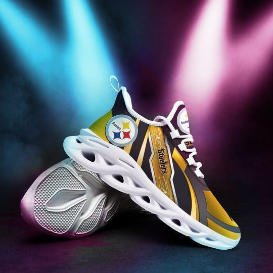 Pittsburgh Steelers NFL Max Soul Shoes Sneakers for Men And Women – NFL Football Fan Shoes, Team Sneakers