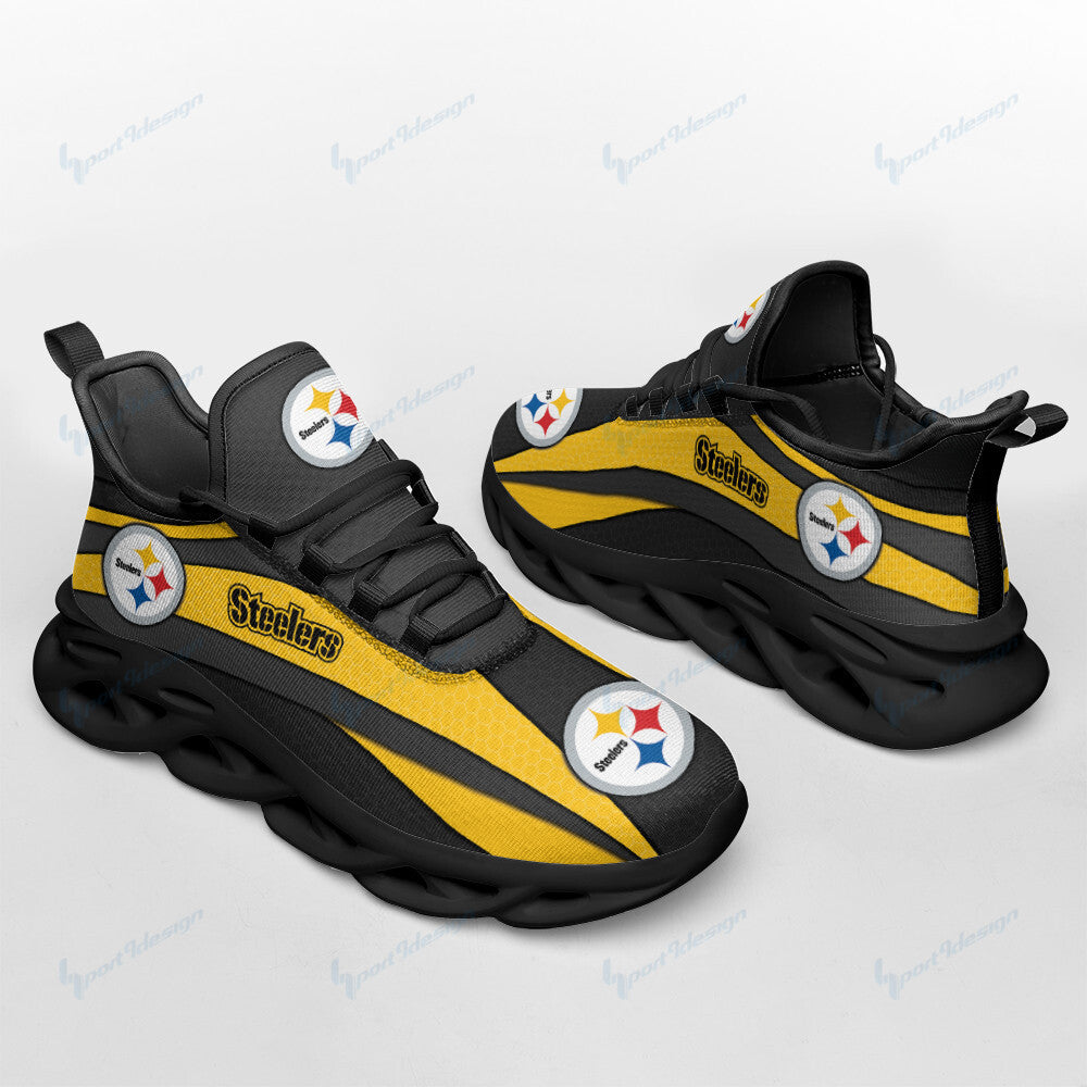 Pittsburgh Steelers NFL Max Soul Shoes Sneakers for Men And Women – NFL Football Fan Shoes, Team Sneakers - Image 4
