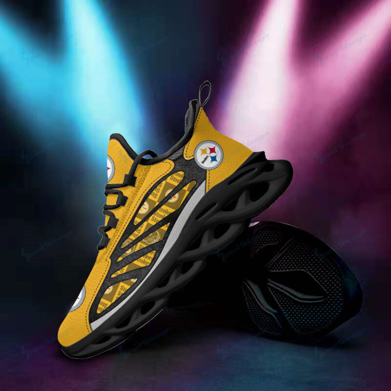 Pittsburgh Steelers NFL Max Soul Shoes Sneakers for Men And Women – NFL Football Fan Shoes, Team Sneakers - Image 3