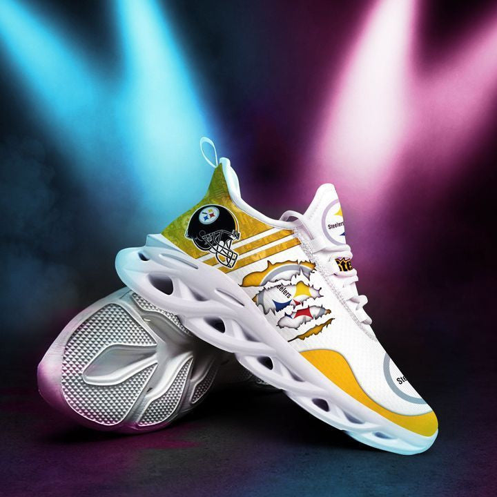 Pittsburgh Steelers NFL Max Soul Shoes Sneakers for Men And Women – NFL Football Fan Shoes, Team Sneakers - Image 3