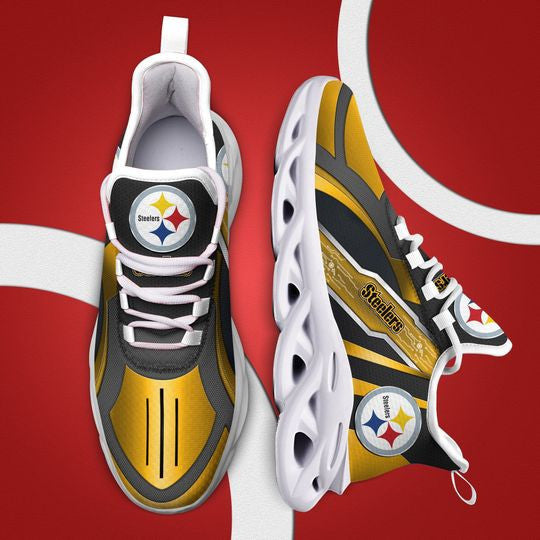 Pittsburgh Steelers NFL Max Soul Shoes Sneakers for Men And Women – NFL Football Fan Shoes, Team Sneakers - Image 3