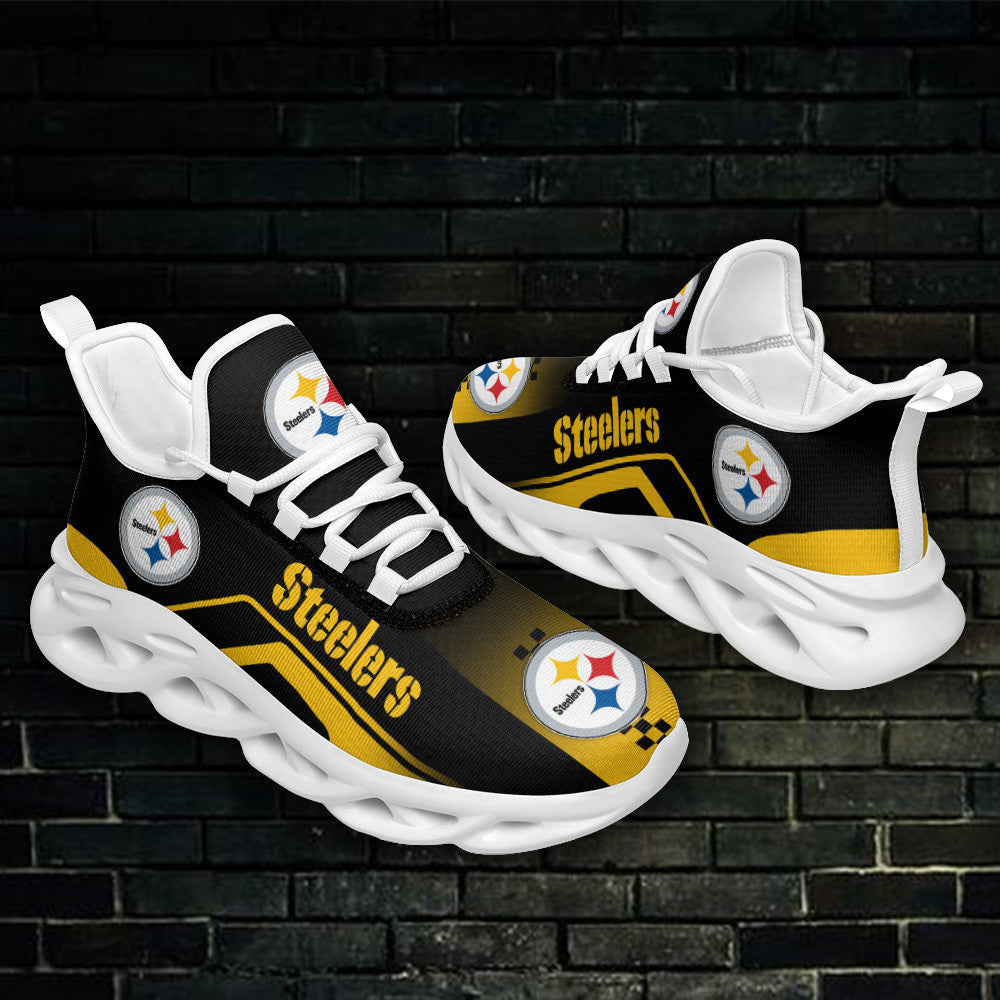 Pittsburgh Steelers NFL Max Soul Shoes Sneakers for Men And Women – NFL Football Fan Shoes, Team Sneakers - Image 4