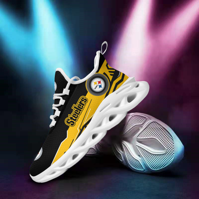 Pittsburgh Steelers NFL Max Soul Shoes Sneakers for Men And Women – NFL Football Fan Shoes, Team Sneakers