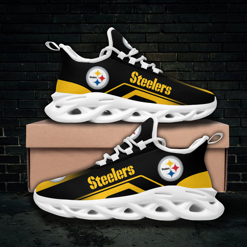 Pittsburgh Steelers NFL Max Soul Shoes Sneakers for Men And Women – NFL Football Fan Shoes, Team Sneakers - Image 3