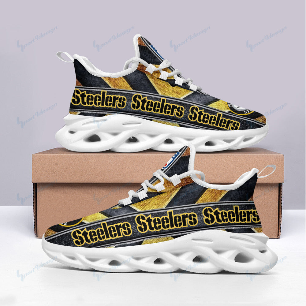 Pittsburgh Steelers NFL Max Soul Shoes Sneakers for Men And Women – NFL Football Fan Shoes, Team Sneakers