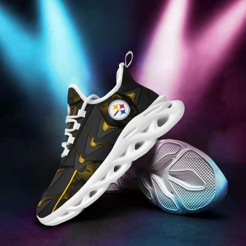 Pittsburgh Steelers NFL Max Soul Shoes Sneakers for Men And Women – NFL Football Fan Shoes, Team Sneakers