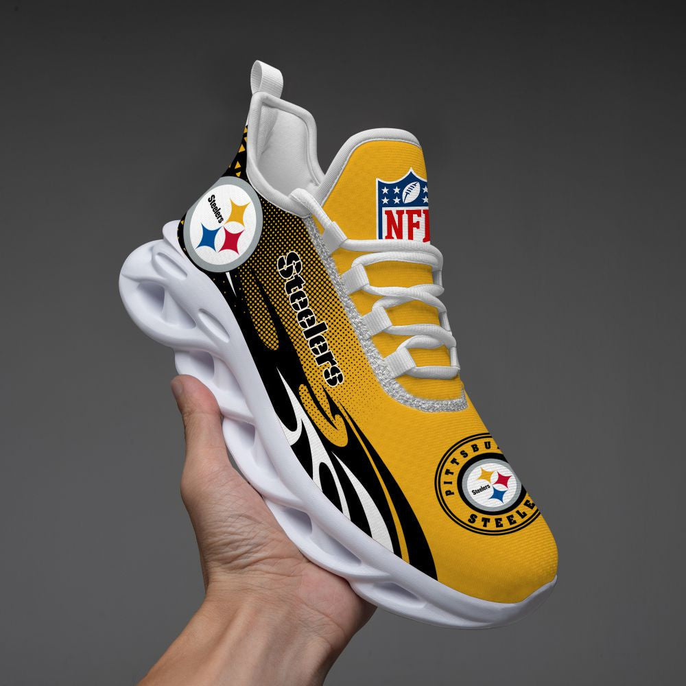 Pittsburgh Steelers NFL Max Soul Shoes Sneakers for Men And Women – NFL Football Fan Shoes, Team Sneakers - Image 4