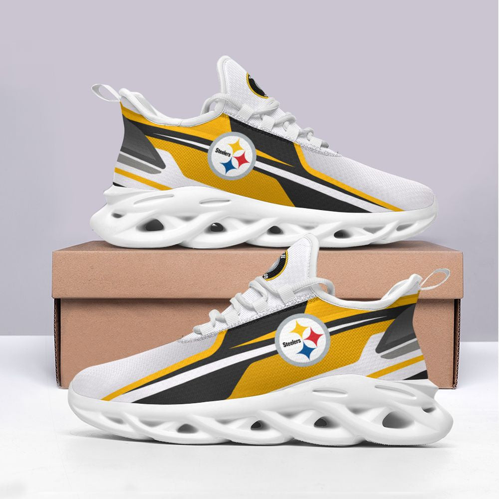 Pittsburgh Steelers NFL Max Soul Shoes Sneakers for Men And Women – NFL Football Fan Shoes, Team Sneakers