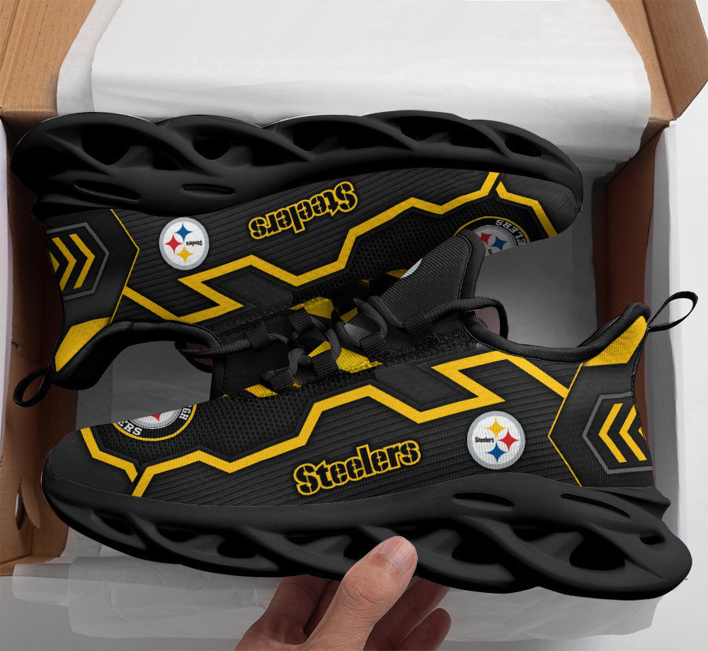 Pittsburgh Steelers NFL Max Soul Shoes Sneakers for Men And Women – NFL Football Fan Shoes, Team Sneakers - Image 4