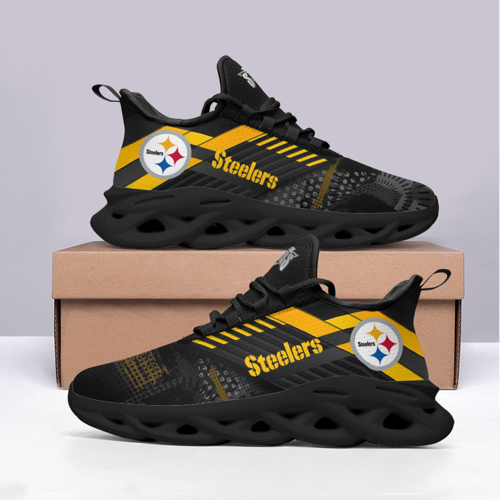 Pittsburgh Steelers NFL Max Soul Shoes Sneakers for Men And Women – NFL Football Fan Shoes, Team Sneakers - Image 4