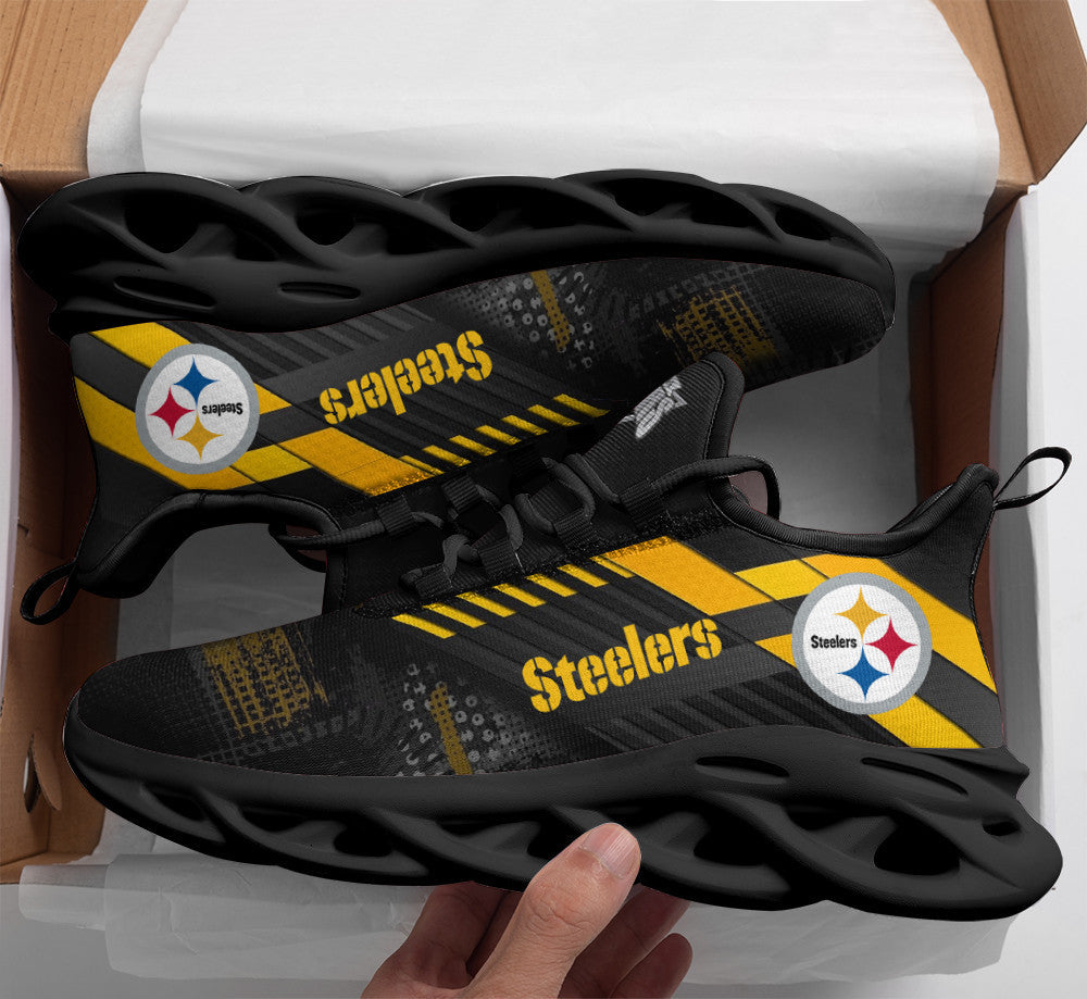 Pittsburgh Steelers NFL Max Soul Shoes Sneakers for Men And Women – NFL Football Fan Shoes, Team Sneakers - Image 6