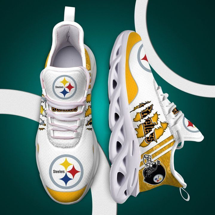 Pittsburgh Steelers NFL Max Soul Shoes Sneakers for Men And Women – NFL Football Fan Shoes, Team Sneakers - Image 4