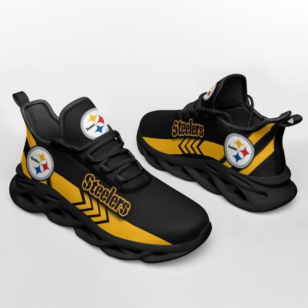Pittsburgh Steelers NFL Max Soul Shoes Sneakers for Men And Women – NFL Football Fan Shoes, Team Sneakers - Image 4