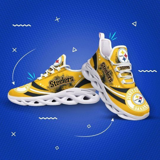 Pittsburgh Steelers NFL Max Soul Shoes Sneakers for Men And Women – NFL Football Fan Shoes, Team Sneakers - Image 4