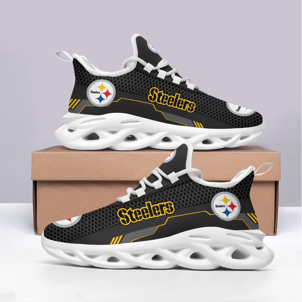Pittsburgh Steelers NFL Max Soul Shoes Sneakers for Men And Women – NFL Football Fan Shoes, Team Sneakers