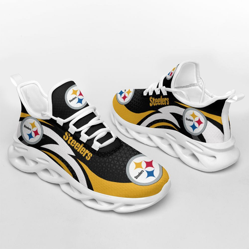 Pittsburgh Steelers NFL Max Soul Shoes Sneakers for Men And Women – NFL Football Fan Shoes, Team Sneakers - Image 3