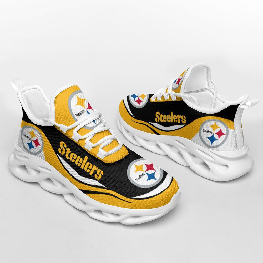Pittsburgh Steelers NFL Max Soul Shoes Sneakers for Men And Women – NFL Football Fan Shoes, Team Sneakers - Image 3