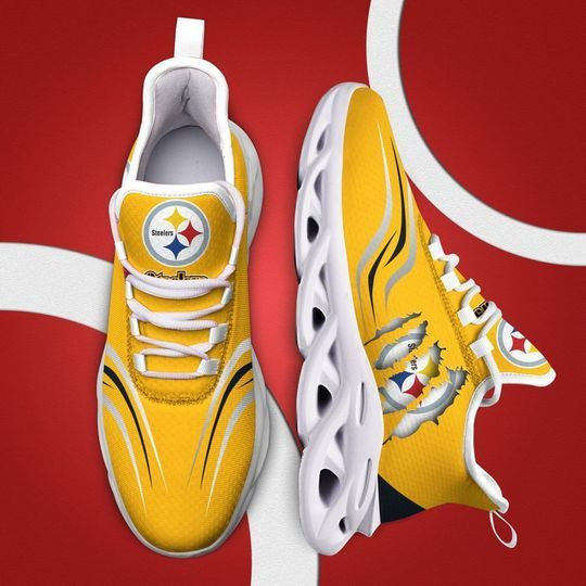 Pittsburgh Steelers NFL Max Soul Shoes Sneakers for Men And Women – NFL Football Fan Shoes, Team Sneakers - Image 3