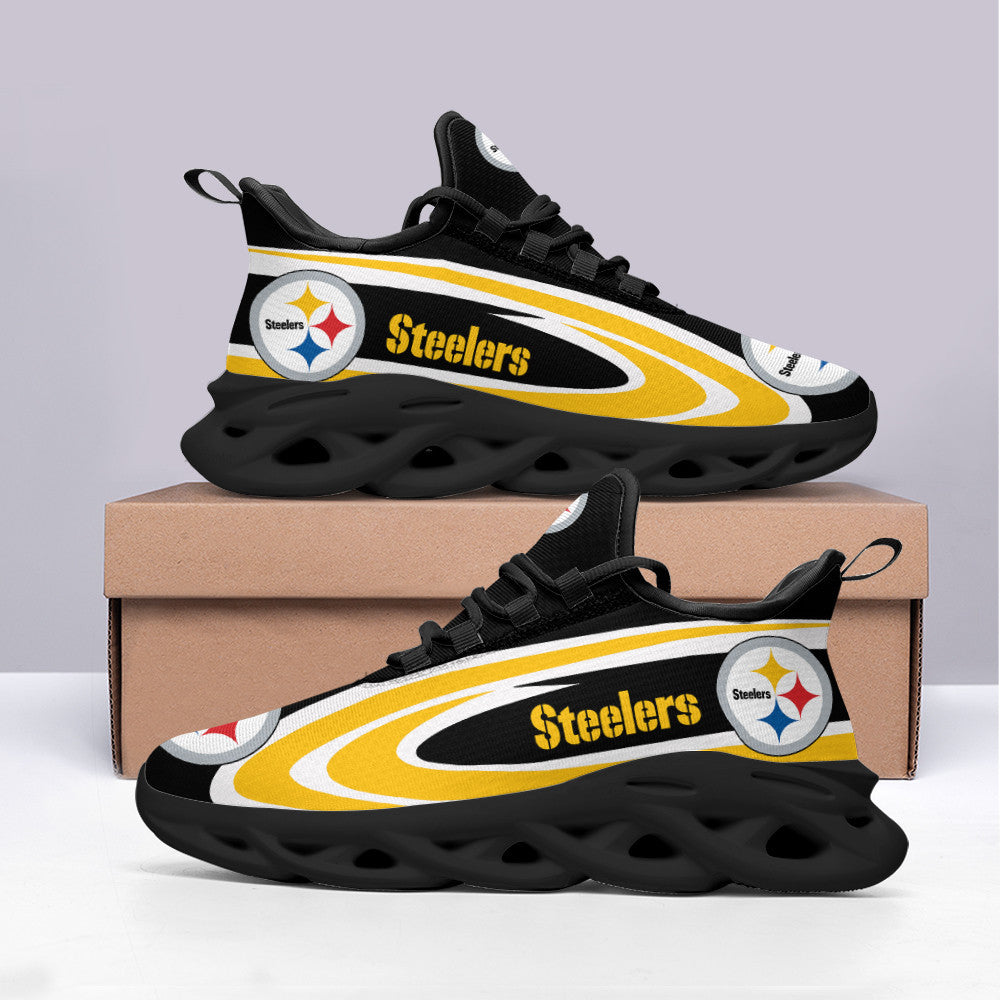 Pittsburgh Steelers NFL Max Soul Shoes Sneakers for Men And Women – NFL Football Fan Shoes, Team Sneakers - Image 3