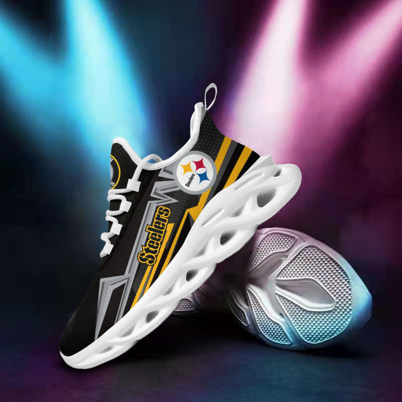 Pittsburgh Steelers NFL Max Soul Shoes Sneakers for Men And Women – NFL Football Fan Shoes, Team Sneakers