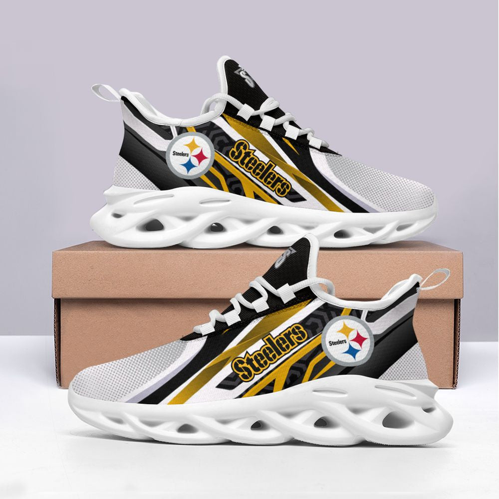 Pittsburgh Steelers NFL Max Soul Shoes Sneakers for Men And Women – NFL Football Fan Shoes, Team Sneakers