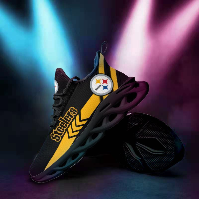 Pittsburgh Steelers NFL Max Soul Shoes Sneakers for Men And Women – NFL Football Fan Shoes, Team Sneakers - Image 5