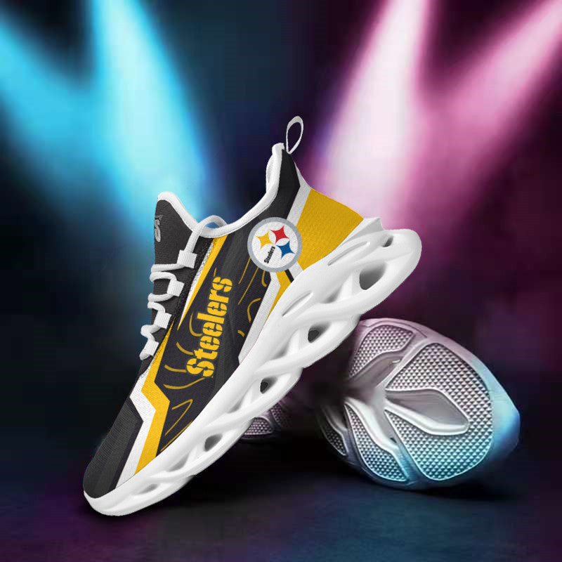 Pittsburgh Steelers NFL Max Soul Shoes Sneakers for Men And Women – NFL Football Fan Shoes, Team Sneakers