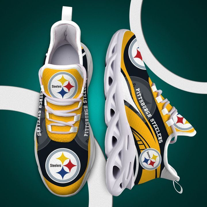 Pittsburgh Steelers NFL Max Soul Shoes Sneakers for Men And Women – NFL Football Fan Shoes, Team Sneakers - Image 3